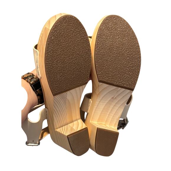 Nisolo All-Day Open Toe Clog in Bone / Size Women 9 - Picture 4 of 8